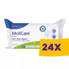   Hartmann MoliCare Skin 3 az 1-ben nedves törlőkendő 30db (Karton - 24 csomag)