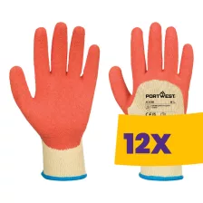 Portwest A105 Grip Xtra kesztyű narancs (Karton - 12 pár)
