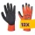 Portwest A140 Mártott latex védőkesztyű, téli kivitel narancs (Karton - 12 pár)