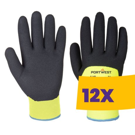 Portwest A146 Arctic téli védőkesztyű sárga (Karton - 12 pár)