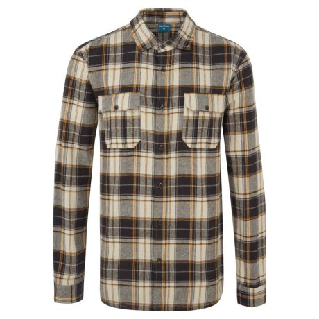 Portwest KA307 KA3 kockás ing barna