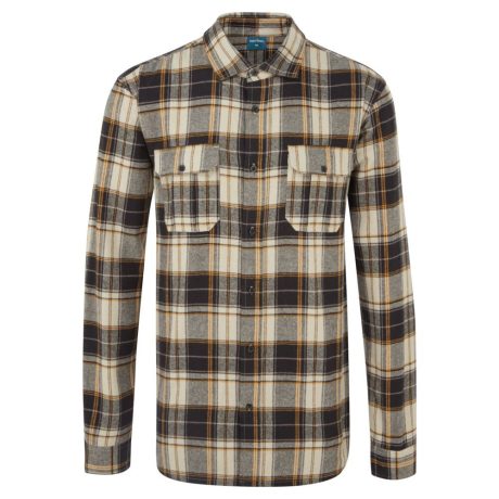 Portwest KA307 KA3 kockás ing barna