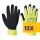 Portwest A340 Hi-Vis Grip mártott latex védőkesztyű sárga (Karton - 12 pár)