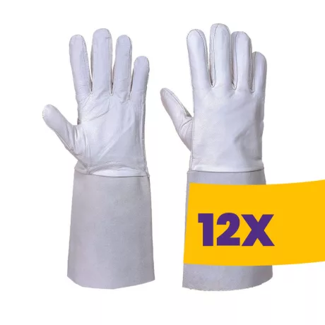 Portwest A520 Prémium AWI hegesztőkesztyű szürke (Karton - 12 pár)