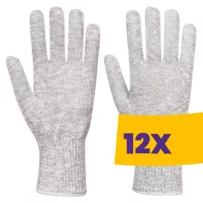   Portwest A657 AHR 10 élelmiszer kesztyűbélés szürke (Karton - 12 pár)
