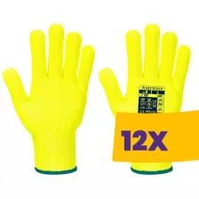   Portwest A688 Pro Cut Liner vágásbiztos kesztyű sárga (Karton - 12 pár)