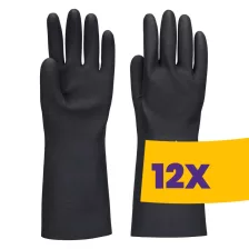   Portwest A824 Chem 350 Butyl Gauntlet védőkesztyű fekete (Karton - 12 pár)