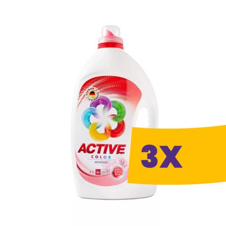 Active mosógél színes ruhákhoz - 90 mosás 4,5L (Karton - 3 db)
