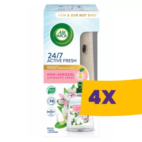 Air Wick Active Fresh Jázmin Csokor készülék és utántöltő (Karton - 4 db)