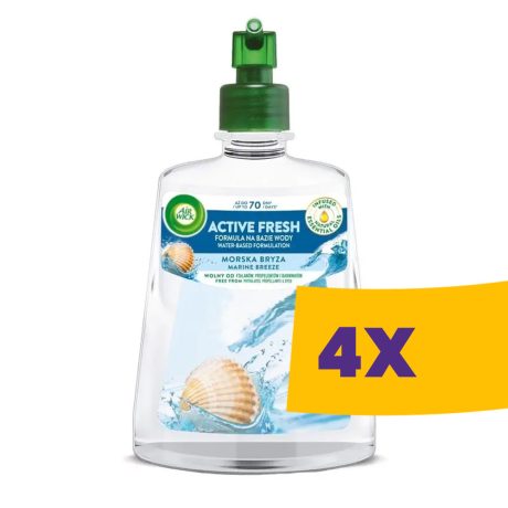 Air Wick Active Fresh utántöltő Tengeri Szellő - 228 ml (Karton - 4 db)