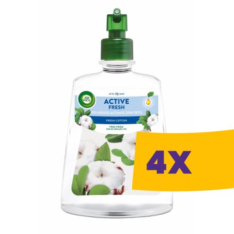 Air Wick Active Fresh utántöltő Friss Pamut - 228 ml (Karton - 4 db)