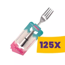 Eco fém desszertvilla 4db (Karton - 125 csomag)