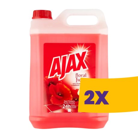 Ajax általános tisztítószer Red Flowers 5L (Karton - 2 db)