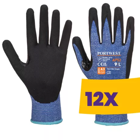 Portwest AP52 Dexti Cut Ultra vágásbiztos kesztyű kék (Karton - 12 pár)