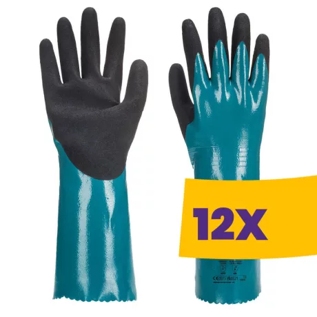 Portwest AP60 Sandy Grip Lite hosszúszárú kesztyű kék (Karton - 12 pár)