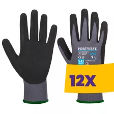   Portwest AP62 Dermiflex Aqua védőkesztyű szürke (Karton - 12 pár)