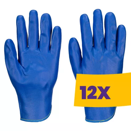 Portwest AP72 Grip 15 nitril kesztyű kék (Karton - 12 pár)