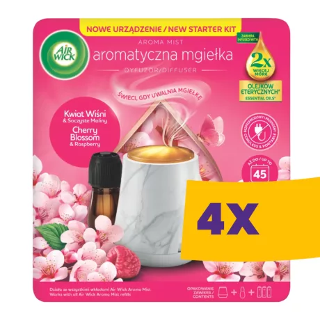 Air Wick Aroma Mist Diffúzor készülék utántöltővel Cseresznyevirág & Málna 20ml (Karton - 4 db)