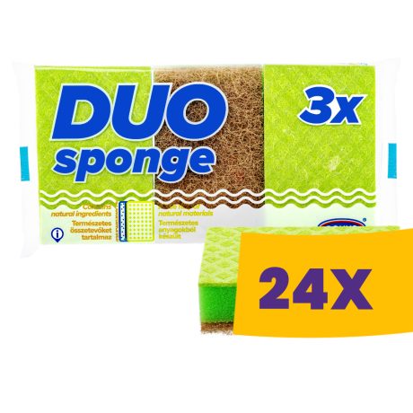 Bonus DUO karcmentes mosogatószivacs 3db (Karton - 24 csg)
