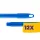 Bonus Heavy-duty alukróm felmosónyél Kék 140cm (Karton - 12 db)
