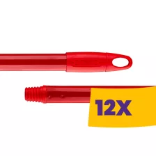   Bonus Heavy-duty alukróm felmosónyél Piros 140cm (Karton - 12 db)