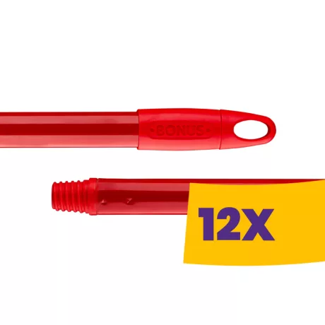 Bonus Heavy-duty alukróm felmosónyél Piros 140cm (Karton - 12 db)