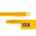 Bonus Heavy-duty alukróm felmosónyél Sárga 140cm (Karton - 12 db)