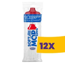   BonusPRO SoftMop Extra viszkóz szalagos felmosófej Piros 160g (Karton - 12 db)