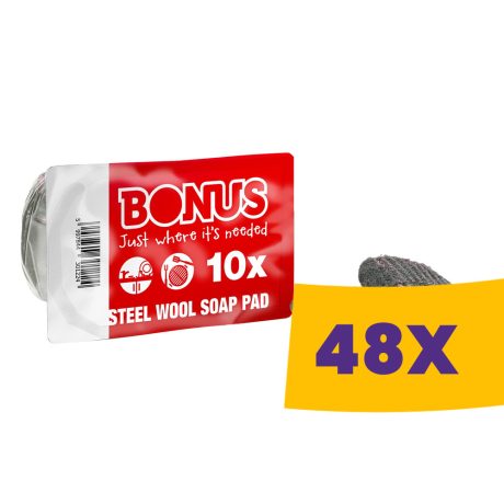 Bonus szappanos fémpárna 10db-os (Karton - 48 csg)