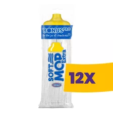   BonusPRO SoftMop Extra viszkóz szalagos felmosófej Sárga 160g (Karton - 12 db)