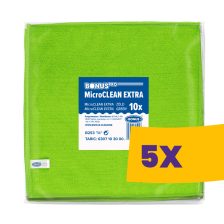  BonusPRO MicroCLEAN Extra mikroszálas törlőkendő 40x40cm Zöld 10db (Karton - 5 csomag)