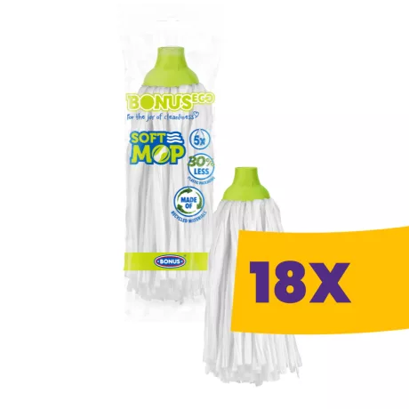 Bonus SoftMop Twist viszkóz szalagos felmosófej 140g (Karton - 18 db)