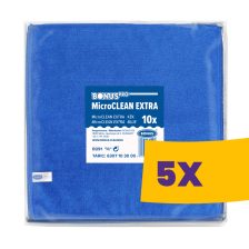   BonusPRO MicroCLEAN Extra mikroszálas törlőkendő 40x40cm Kék 10db (Karton - 5 csomag)