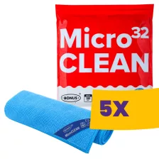   BonusPRO MicroCLEAN mikroszálas kendő 32x32cm Kék 10db (Karton - 5 csg)