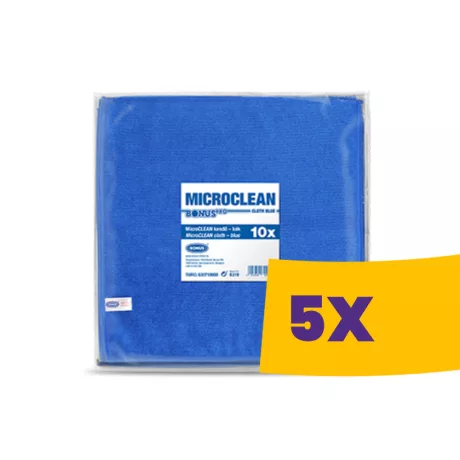 BonusPRO MicroCLEAN mikroszálas kendő 32x32cm Kék 10db (Karton - 5 csg)