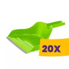   Bonus Handrix kézi szemeteslapát gumiéllel Zöld (Karton - 20 db)