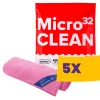 BonusPRO MicroCLEAN mikroszálas kendő 32x32cm Piros 10db (Karton - 5 csg)