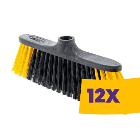 Bonus Vertex beltéri partvisfej Sárga - keskeny kialakítású a szűk helyek kisöprésére (Karton - 12 db)