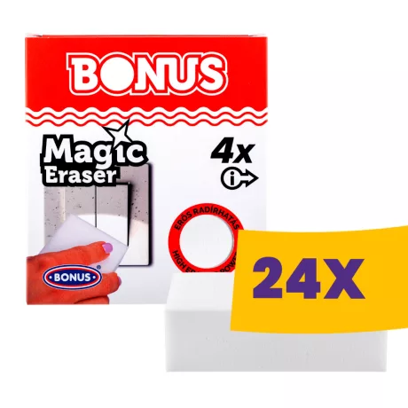 Bonus Melamin radírszivacs 4db (Karton - 24 csomag)