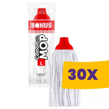 Bonus Eco CottonMOP L pamut felmosófej 150g (Karton - 30 db)