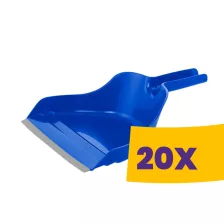   Bonus Handrix kézi szemeteslapát gumiéllel Kék (Karton - 20 db)