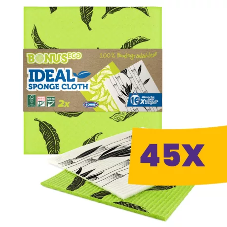 Bonus Ideal szivacskendő 18x18cm 2db (Karton - 45 csg)