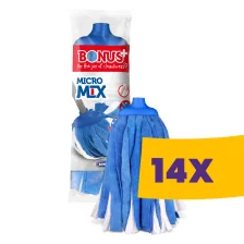   Bonus MicroMIX mikroszálas és viszkóz kevert felmosófej (Karton - 14 db)