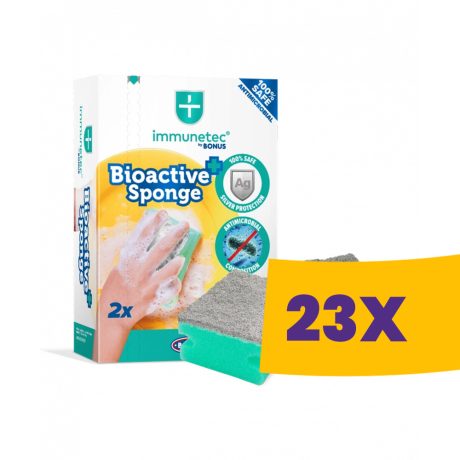 Immunetec by Bonus antimikrobiális karcmentes mosogatószivacs 2db-os (Karton - 23 csg)