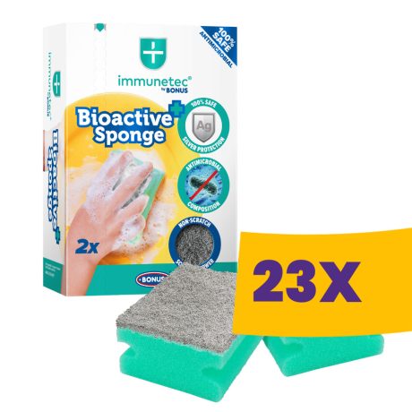 Bonus Immunetec Bioactive mosogatószivacs 2db (Karton - 23 csg)