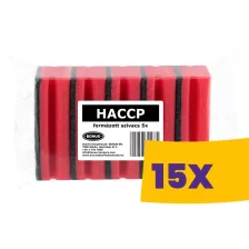   Bonus Extra nagy formázott szivacs Piros 5db (Karton - 15 csomag)