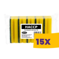   Bonus Extra nagy formázott szivacs Sárga 5db (Karton - 15 csomag)