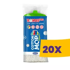   BonusPRO CottonMOP Expert pamut felmosófej Zöld 350g (Karton - 20 db)