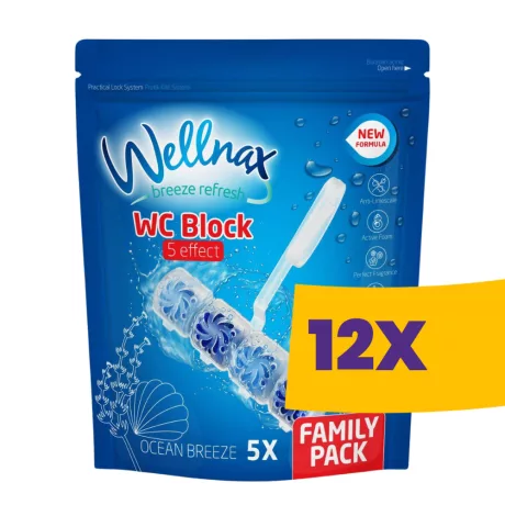 Wellnax WC illatosító Ocean 5x50g (Karton - 12 csomag)