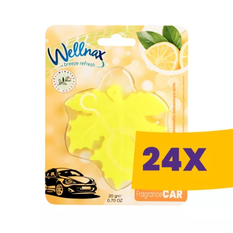 Wellnax autóillatosító Lemon 20g (Karton - 24 db)